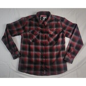 Dixxon Flannel Women’s The Count XL Flannel Shirt Pearl Snap Long Sleeve